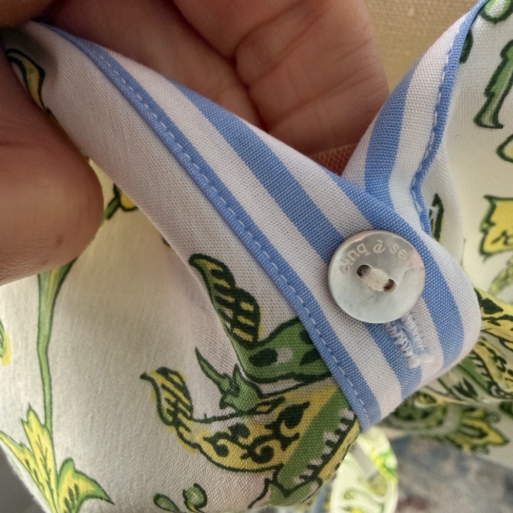 Cinq a Sept Ivy Paisley Poplin Mariana Top - Picture 7 of 9